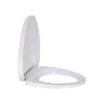 2113S сиденье для унитаза дюропласт с микролифтом, белое MELANA