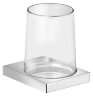 Хрустальный стакан с держателем Keuco Edition 11, хром (11150019000)