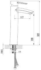 Смеситель Lemark Atlantiss LM3209C для раковины