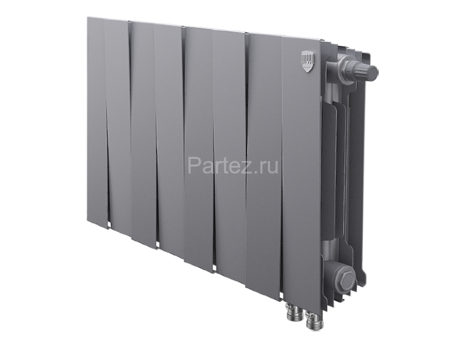 Радиатор Royal Thermo PianoForte 300 /Silver Satin - 8 секц. VDR