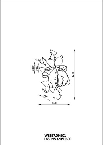 Настенный светильник Wertmark WE197.09.901