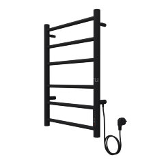 Полотенцесушитель электрический AZARIO PARMA 400/600 6 секций, диммер справа, черный (AZ10846B)