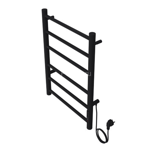 Полотенцесушитель электрический AZARIO PARMA 400/600 6 секций, диммер справа, черный (AZ10846B)