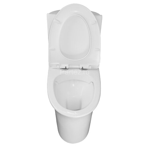 Унитаз моноблок Azario Luna 770x390x710 напольный, горизонтальный слив, сиденье дюропласт микролифт 