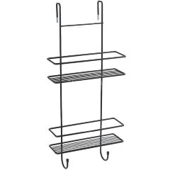 Полка корзина Fixsen подвесная, двухэтажная, черный (FX-740B-2)