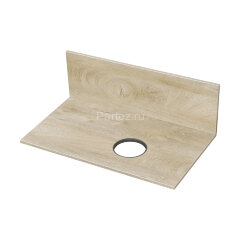 Столешница-панель AQUATON Мишель 100.0х1.6х45.0 дуб эндгрейн (1A253103MIX40)