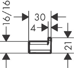 Крючок Hansgrohe AddStoris, Черный (41742670)