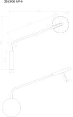 Бра Divinare 2623/06 AP-9