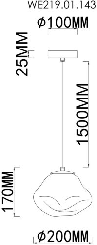 Подвесной светильник Wertmark WE219.01.143