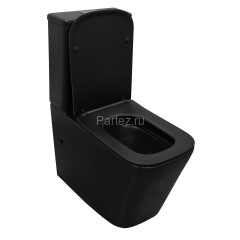 Унитаз-компакт Azario Black King 370х640х810 безободковый, с быстросъемным сиденьем микролифт, черны