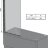 Шторка для ванны распашная Ravak CVS1 80х150 цвет профиля хром (7QL40C00Z1)