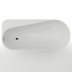 Ванна акриловая AZARIO FANO 1700х800х600 пристенная, в комплекте с сифоном и металлической рамой, ле