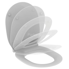 Крышка-сиденье для унитаза Ideal Standard CONNECT AIR микролифт, тонкое, быстросъемное, белое (E0366