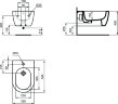 Биде подвесное Ideal Standard BLEND CURVE 355х540х250 белый (T375001)