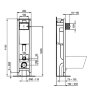 Комплект инсталляции Ideal Standard ProSys Eco Frame M с унитазом Connect E803501, сиденье микролифт