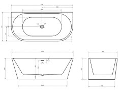 Акриловая ванна Gemy G9216