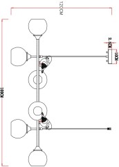 Подвесной светильник Arte Lamp A2150SP-6WG