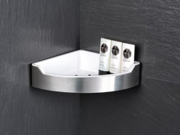 Полка угловая Fixsen Hotel одноэтажная, хром (FX-31003D)