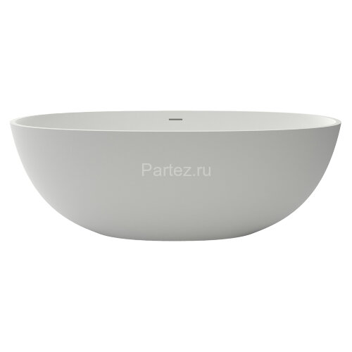 Ванна из искусственного камня Azario CHARTERS 1700х790х580 свободностоящая белая матовая, с белым ма