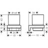 Стакан для зубных щеток Hansgrohe AddStoris шлифованная бронза (41749140)