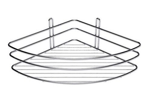 Полка угловая Fixsen одноэтажная, сталь, хром (FX-850-1)