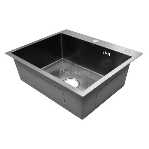 Кухонная мойка AZARIO MIA 600х500х200 нержавеющая сталь, цвет Оружейная сталь (AZB6050M)
