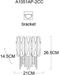 Бра Arte Lamp A1051AP-2CC