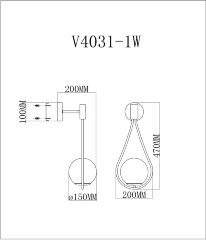 Бра Moderli V4031-1W