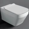 Унитаз подвесной Simas Baden Baden 360х560х310 безободковый, с креплением F85, цвет белый (BB18bi)