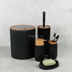 Дозатор для жидкого мыла Fixsen Black Boom пластик, черный (FX-411-1)