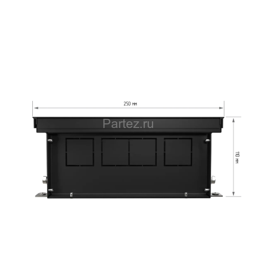 Конвектор внутрипольный Royal Thermo ATRIUM-110/250/1400-DG-U-BL