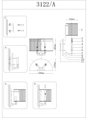 Бра Newport 3122/A nickel без абажуров
