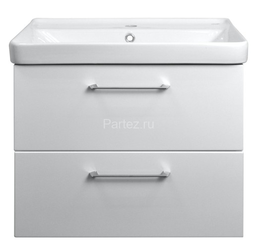 Комплект тумба Azario Ника 70 710х470х560 подвесная с раковиной Monte 70 белый матовый (CS00080144)