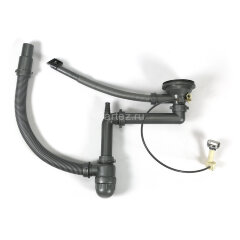 Одинарный сифон с переливом, клапан-автомат MLN-S011(PW1) 3 1/2&quot;