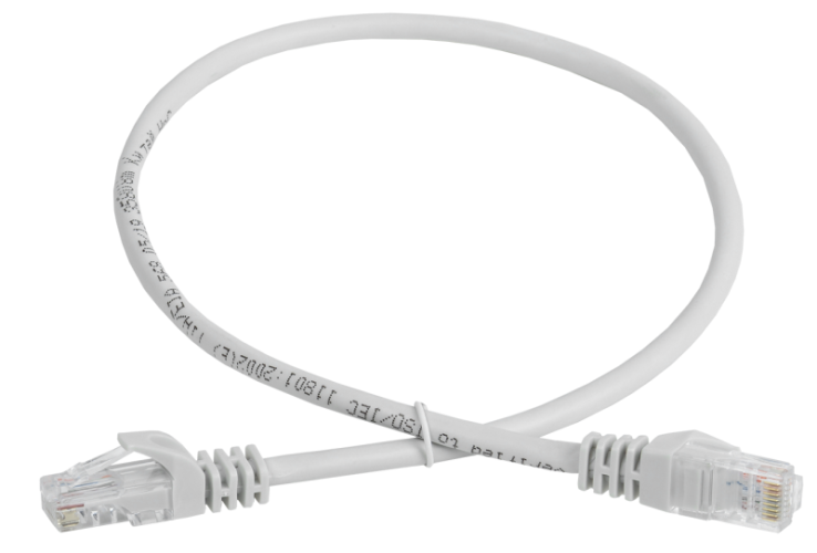 Патч-корд UTP кат.5e 3м сер. GENERICA PC01-C5EU-3M-G