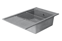 Кухонная мойка AQUATON Делия 78, серая (1A715132DE230)