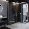 Душевая дверь Roca AREA раздвижная 120х200, толщина полотна 8мм правая, цвет профиля хром