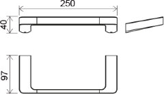 Полотенцедержатель Ravak 10° хром (X07P324)