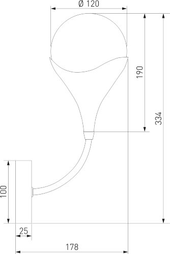 Бра Eurosvet 60169/1 никель