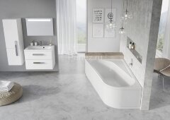 Ванна акриловая Ravak CHROME 160х105 L, белая