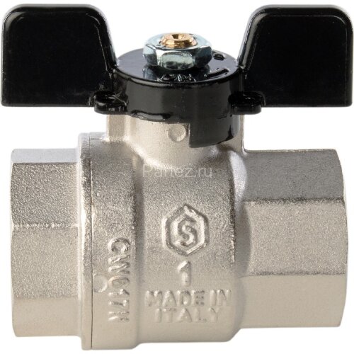 Кран шаровой полнопроходной ВР/ВР бабочка 1" Stout
