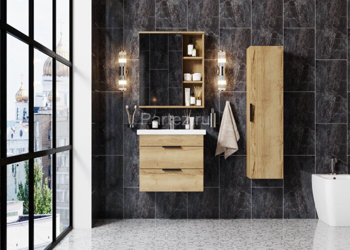 Тумба подвесная Onika Легран 60.13 (2 ящика) Дуб галифакс (106117)