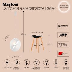 Подвесной светильник Maytoni MOD154PL-L6W3K