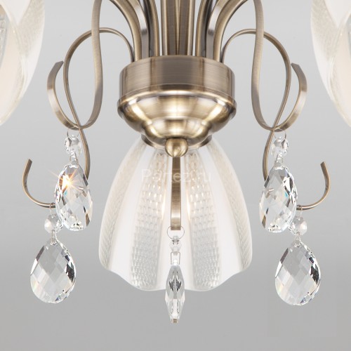 Потолочная люстра Eurosvet 30155/5 античная бронза