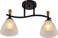 Потолочная люстра Reluce 01589-3.3-02B BK+WOOD