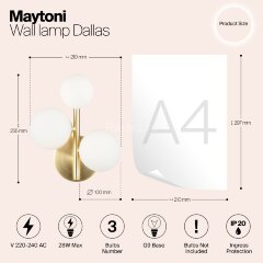 Бра Maytoni MOD545WL-03BS