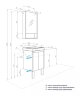 Тумба под раковину AQUATON Сканди 45 Doors универсальная, белый (1A278701SD010)