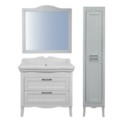 Зеркало CAROLINA 90 (820х910х20) СЕРЕБРО (CS00068637)