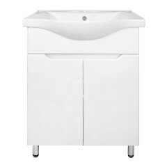 Комплект тумба Палермо 55Н 560х445х840 напольная, с раковиной Basic 55, белый (CS00092519)