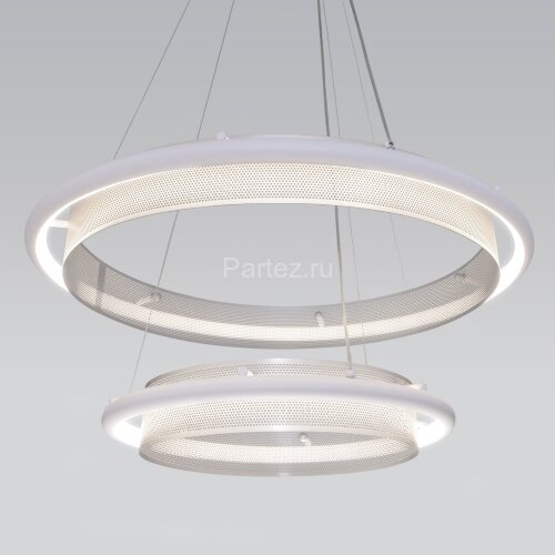 Подвесная люстра Eurosvet 90241/2 белый / серебро